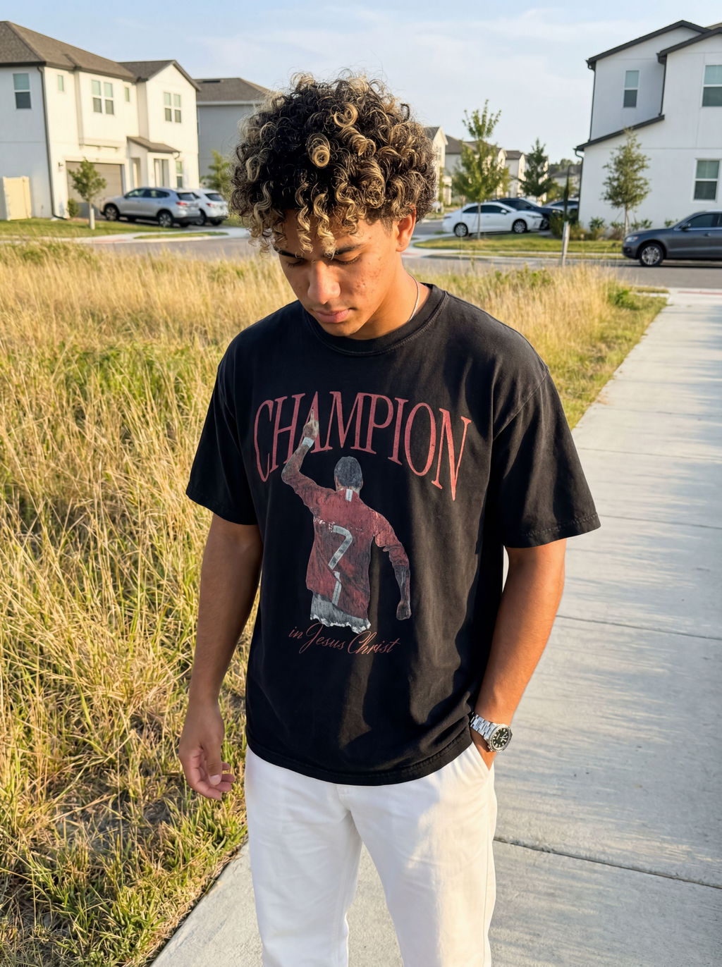 Champion in Christ 7 Tee