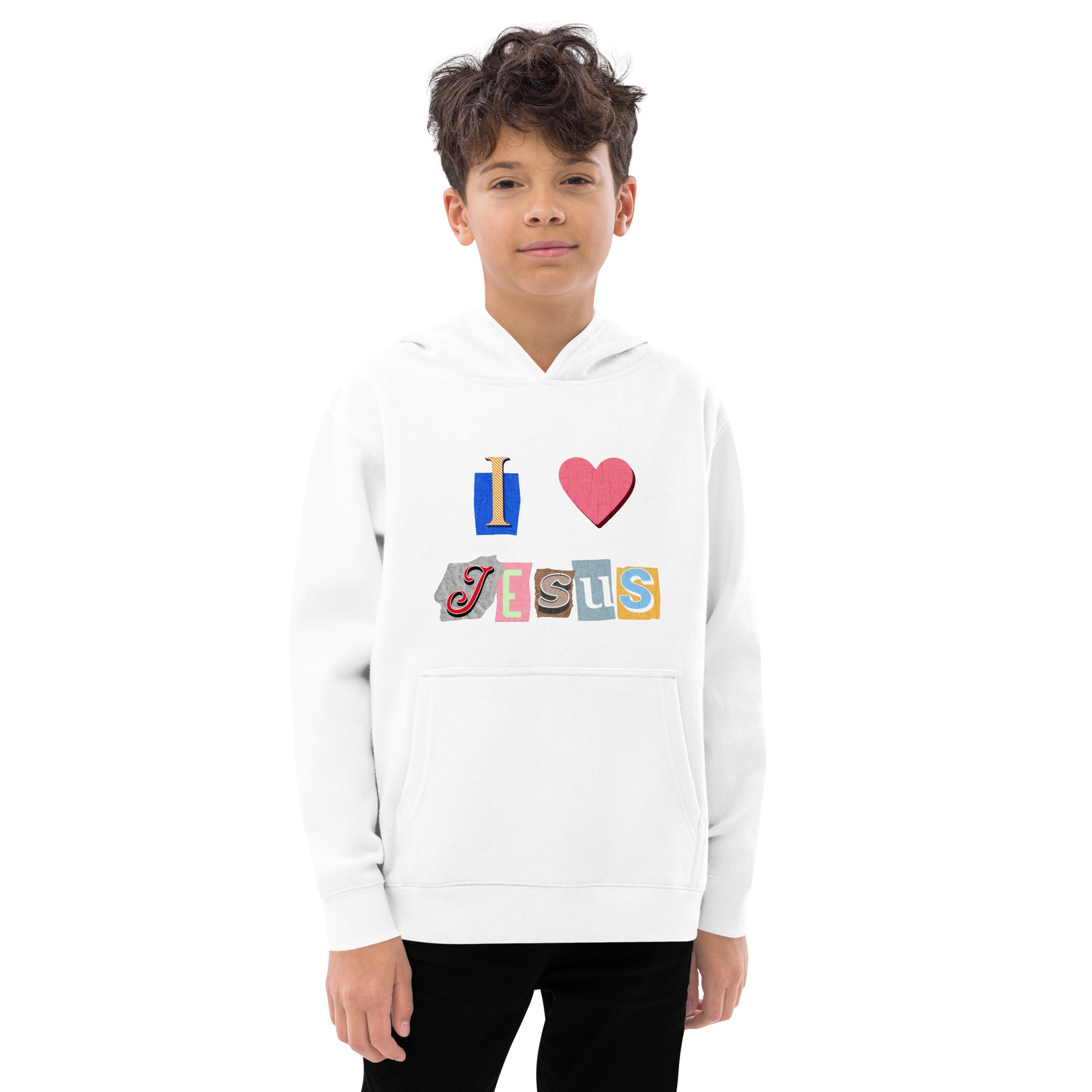 Kids "I Love Jesus" Hoodie