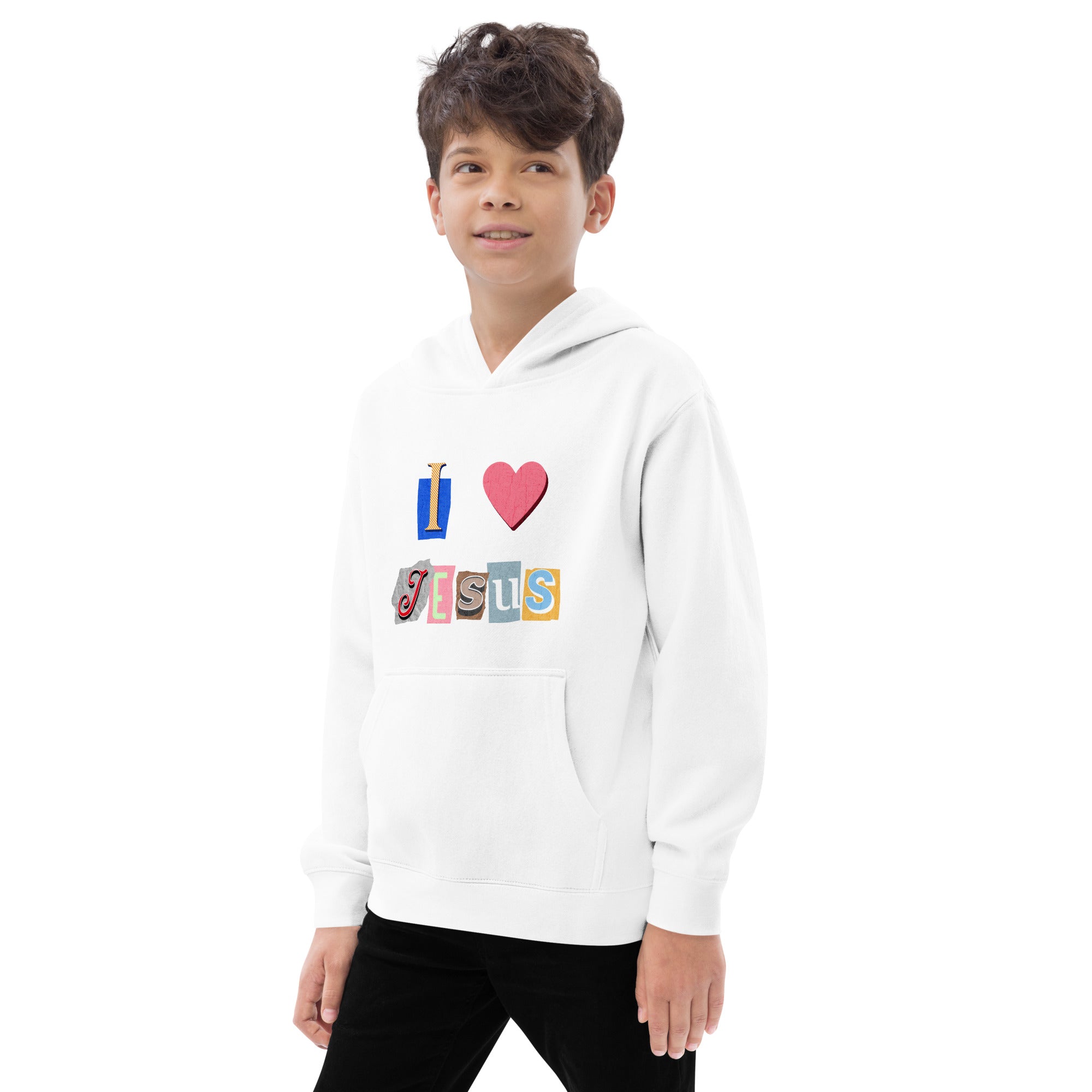 Kids "I Love Jesus" Hoodie